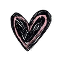 San Valentino cuori disegnati a mano png