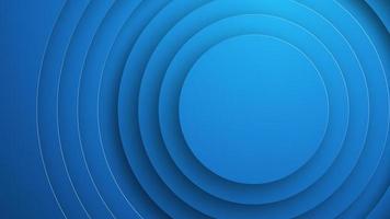 Abstract blue 3d circle with shadow shape layer background seamless loop photo