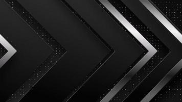 Abstract tech geometric black and silver shapes seamless loop motion graphics elegant business presentation background. photo