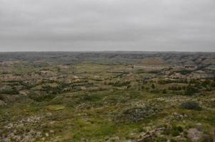 Painted Canyon with Rolling Mounds in North Dakota photo