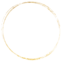 Gold circle frame texture and gradients png