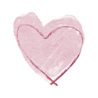 Valentine's Day Hearts hand draw png