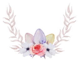 acquerello di bouquet di pasqua png