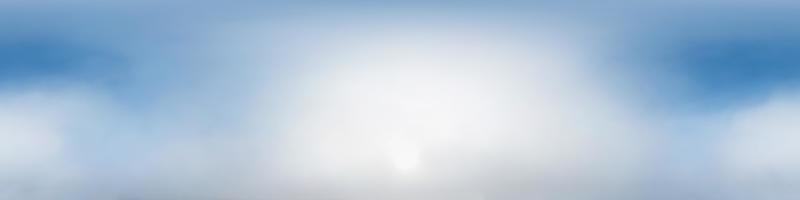 blue sky with morning fog. Seamless hdri panorama 360 degrees angle view  with zenith for use in 3d graphics or game development as sky dome or edit drone shot photo