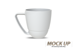 tazza da caffè in ceramica bianca isolata su uno sfondo bianco. png