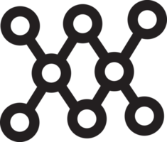 forma moderna isolata su sfondo trasparente png