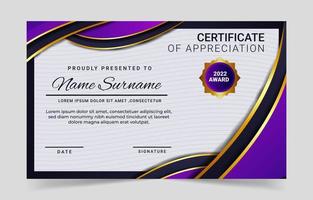Certificate of Appreciation Template vector
