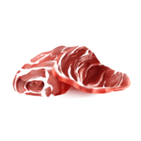 rohes fleisch geschnittene aquarellillustration png