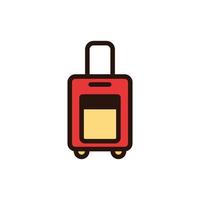 suitcase holiday icon illustration vector