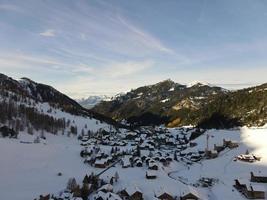 invierno en malbun, liechtenstein foto