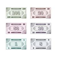 Real Paper Money Collection vector