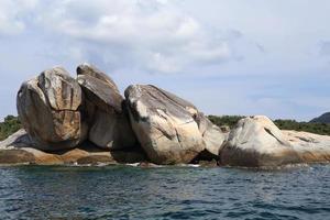 Large stone arch stack at Andaman sea near Koh Lipe, Thailand photo