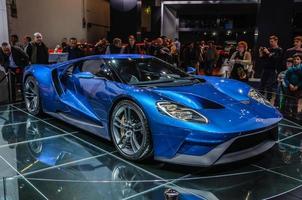 FRANKFURT - SEPT 2015 Ford GT supercar concept presented at IAA photo