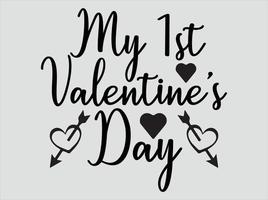 Valentine t-shrt design vector file