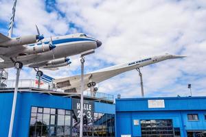 sinsheim, alemania - mayo de 2022 concorde f-bvfb y caza percival p.66 pembroke foto