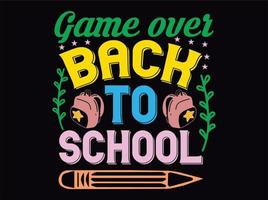 Back to school t-shirt design file vector