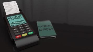 Credit Card Terminals 3d rendering image. photo