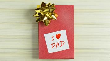 alphabet on small plate on wood table for Father  day image. photo