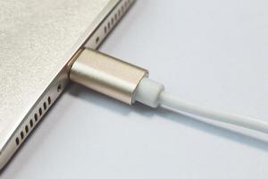 cable usb type c it connection device close up image. photo