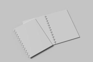 Spiral notebook mockup photo