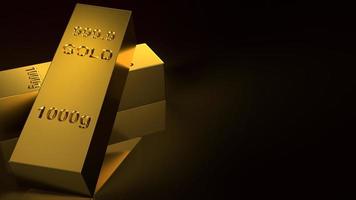 The gold bar for business concept photo