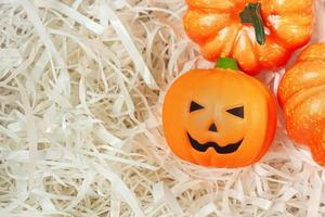 pumpkin jack on Cushioning paper for  halloween content. photo