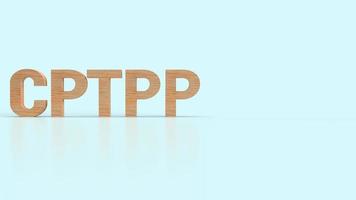 The cptpp or Comprehensive and Progressive Agreement for Trans Pacific Partnership 3d rendering for background photo