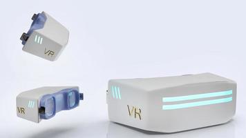 Virtual reality   headset  it equipment 3d rendering for technology content. photo