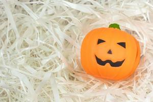 pumpkin jack on Cushioning paper for  halloween content. photo