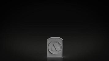 The ripple gravestone for business content 3d rendering photo