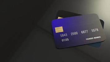 credit card 3d rendering for business concept. photo