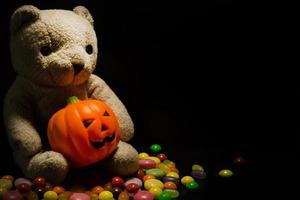 The Halloween background dark tone image background. photo