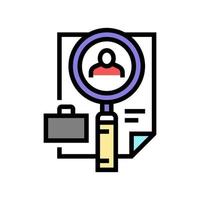 cv confirmation color icon vector illustration