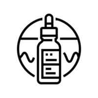 hyaluronic acid line icon vector illustration