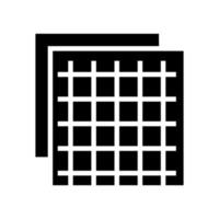 insulation grid glyph icon vector illustration