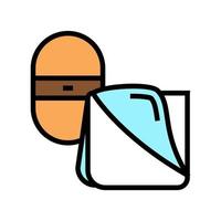 erasers for suede and nubuck color icon vector illustration