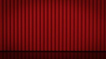 The red curtain on stage for background 3d rendering. photo