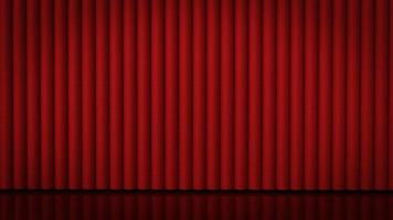 The red curtain on stage for background 3d rendering. photo