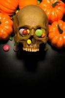 The Halloween background dark tone image background. photo