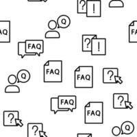 Preguntas frecuentes preguntas más frecuentes patrón transparente de vector