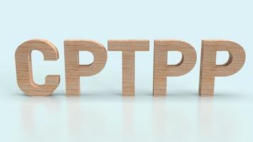 The cptpp or Comprehensive and Progressive Agreement for Trans Pacific Partnership 3d rendering for background photo