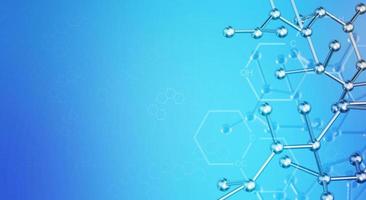molecule 3d rendering for  science  content. photo