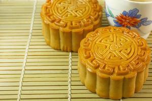 imagen de pastel de luna chino para el festival mooncake. foto