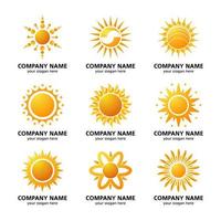 Set of Sun Logo vector