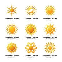 Set of Sun Logo vector