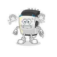 hair clipper cartoon character vector