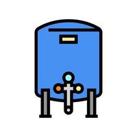 tank with water filter color icon vector illustration