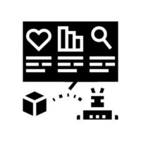 automatically analyzing ugc glyph icon vector illustration