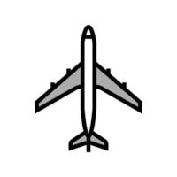 plane air transport color icon vector illustration