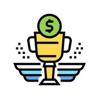 financial award color icon vector illustration